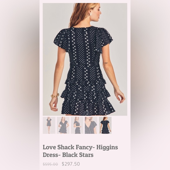 Love Shack Fancy - Higgins Mini Dress - Size 12, NWT - Picture 3 of 3